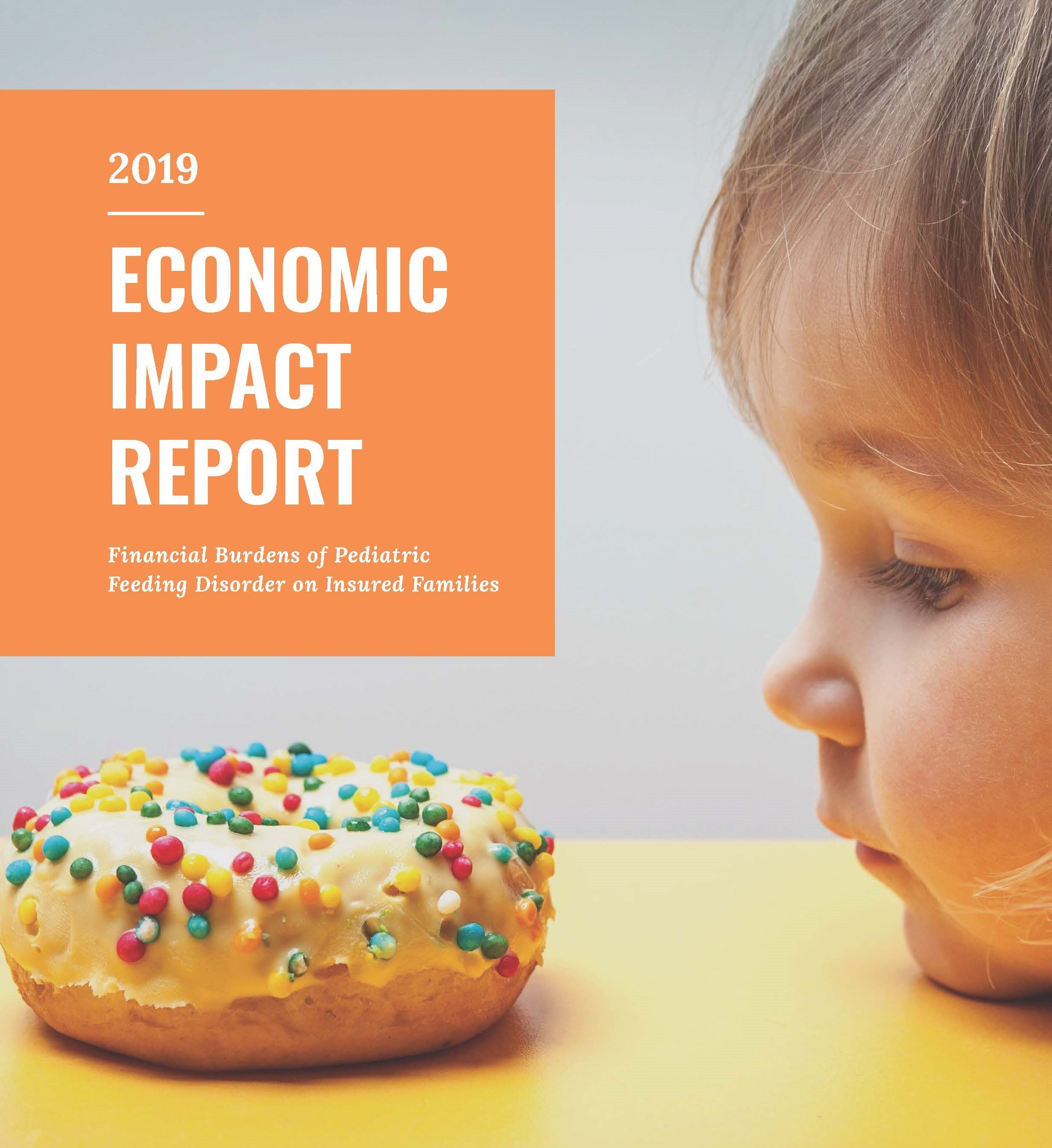 Image of the report cover with a child staring at a donut